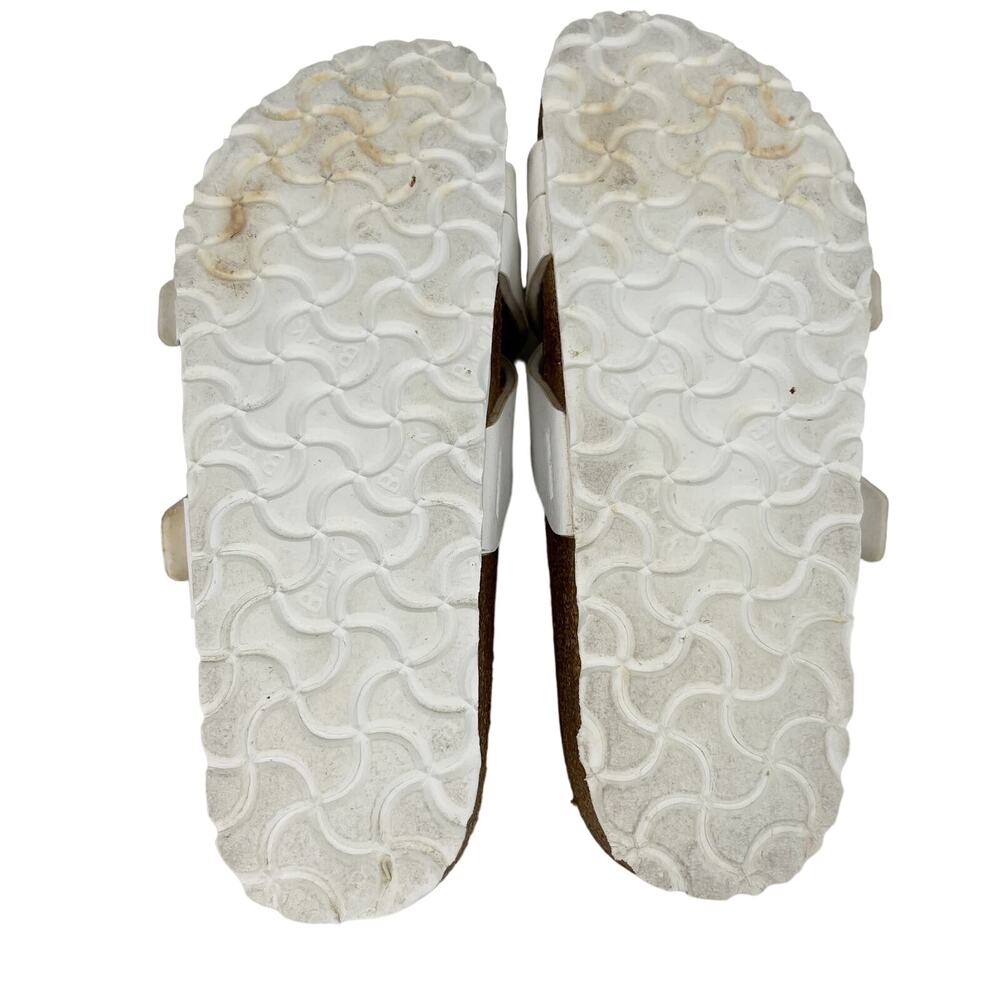 Birkenstock Yao Sandals White Double Buckle 37 L6M4 - Picture 10 of 14